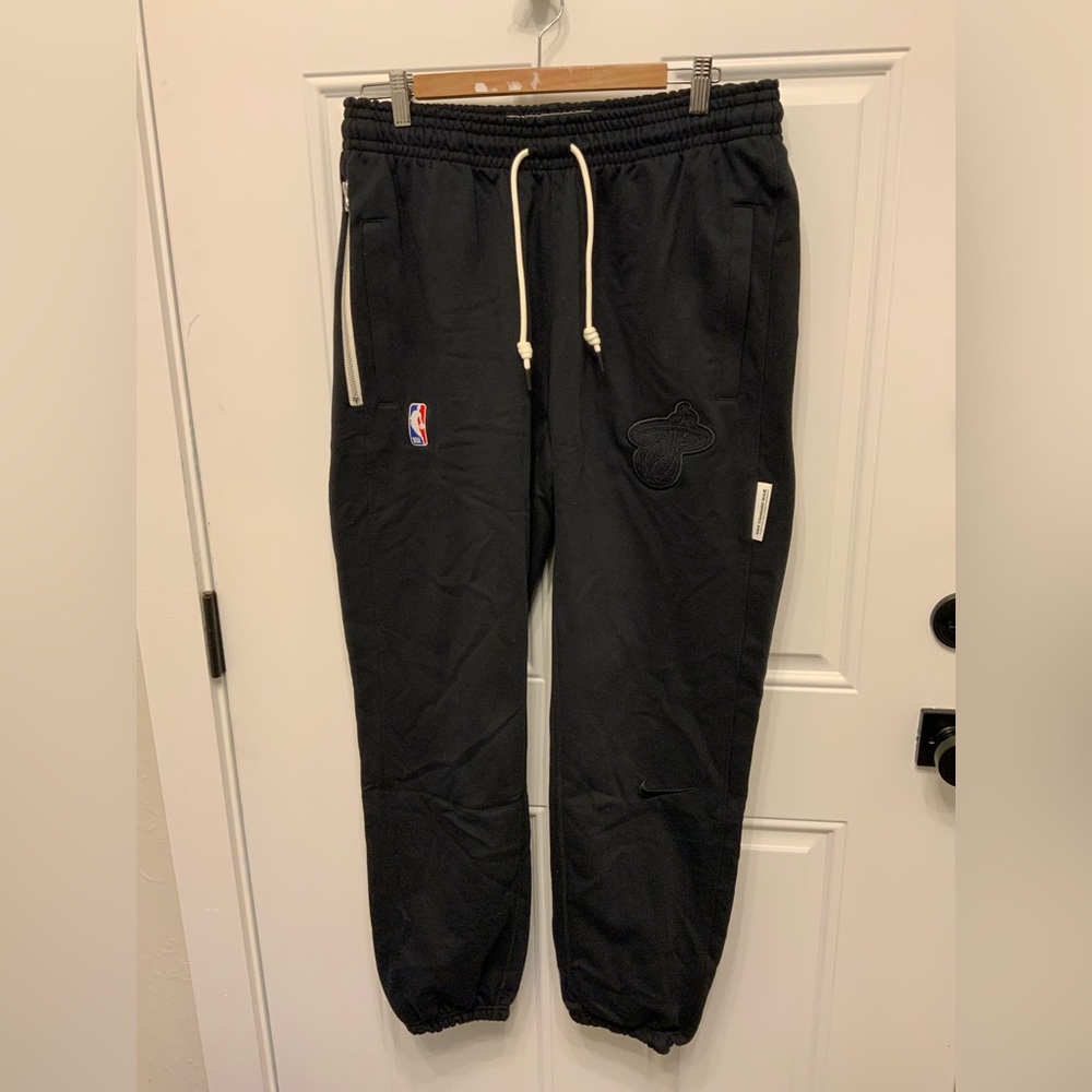 Black NBA Miami Heat Men's Sweatpants